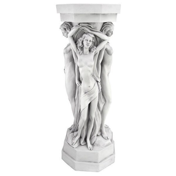 Column Female Nudes artist Pedestal Base Jean-Antoine Houdon